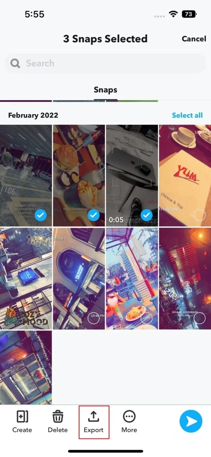 Comment enregistrer les photos de Snapchat dans la galerie ?